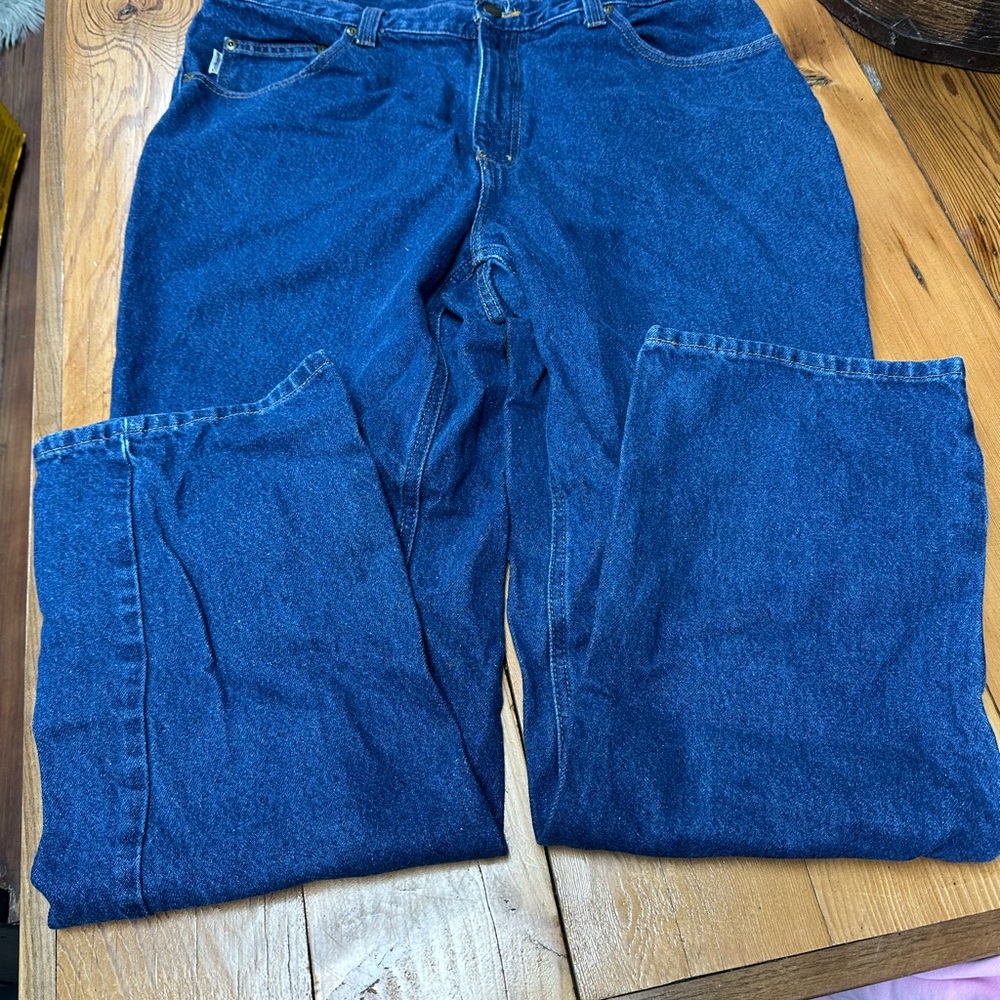 Carhartt Men's 36X32 Blue Relaxed Jeans